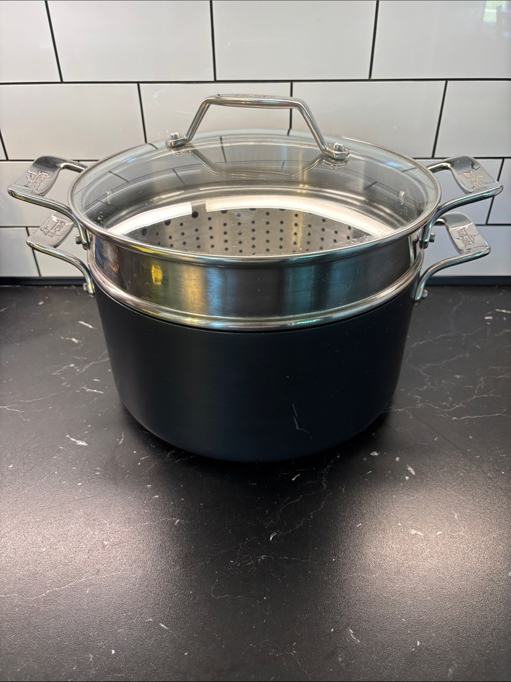 All-Clad 7 Quart Steamer Pot with Glass Lid